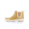 bottine en caoutchouc beige